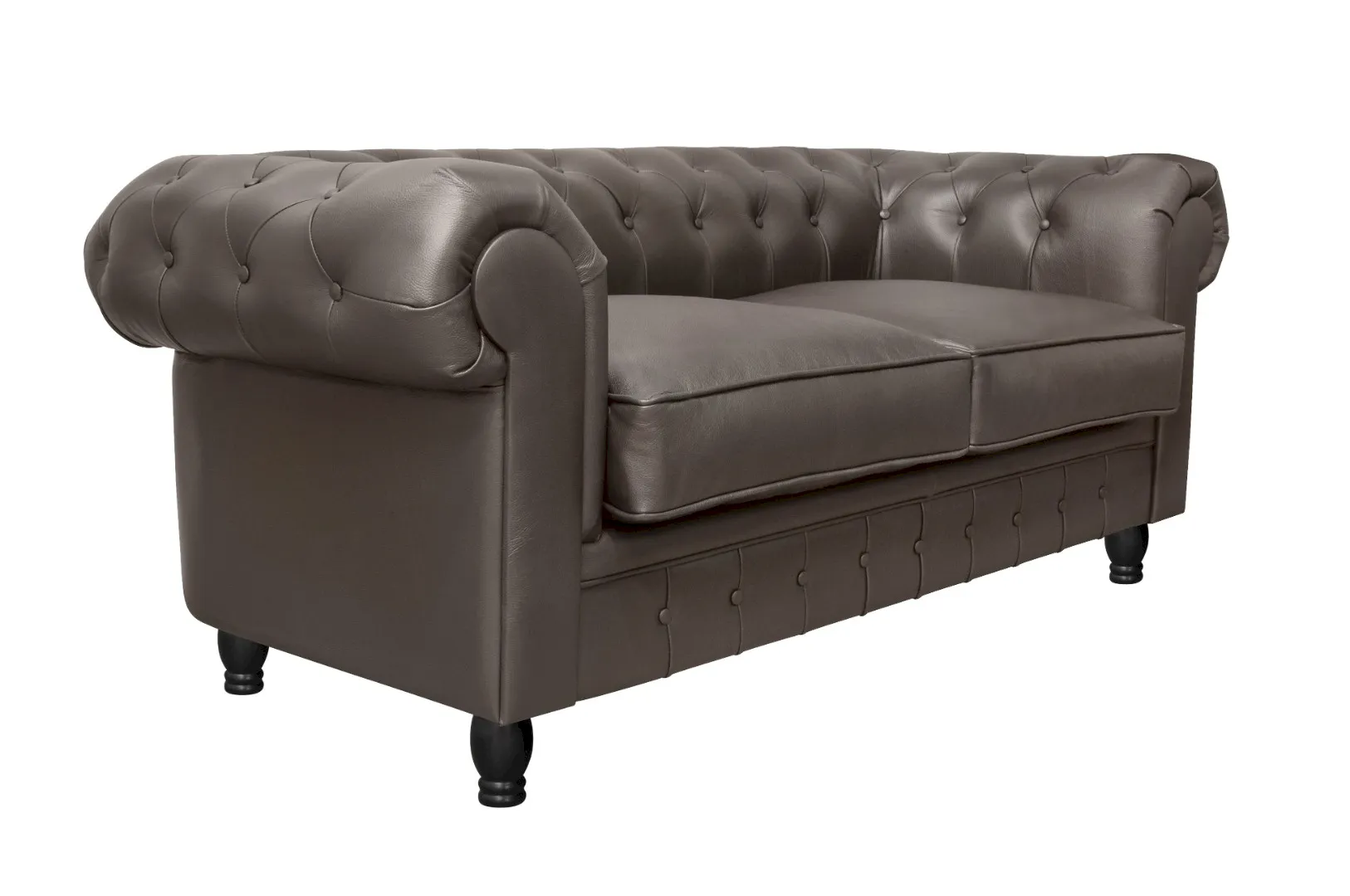 купить Диван из коричневой кожи Chesterfield Brown Leather 2S в Москве купить Диван из коричневой кожи Chesterfield Brown Leather 2S в Екатеринбурге