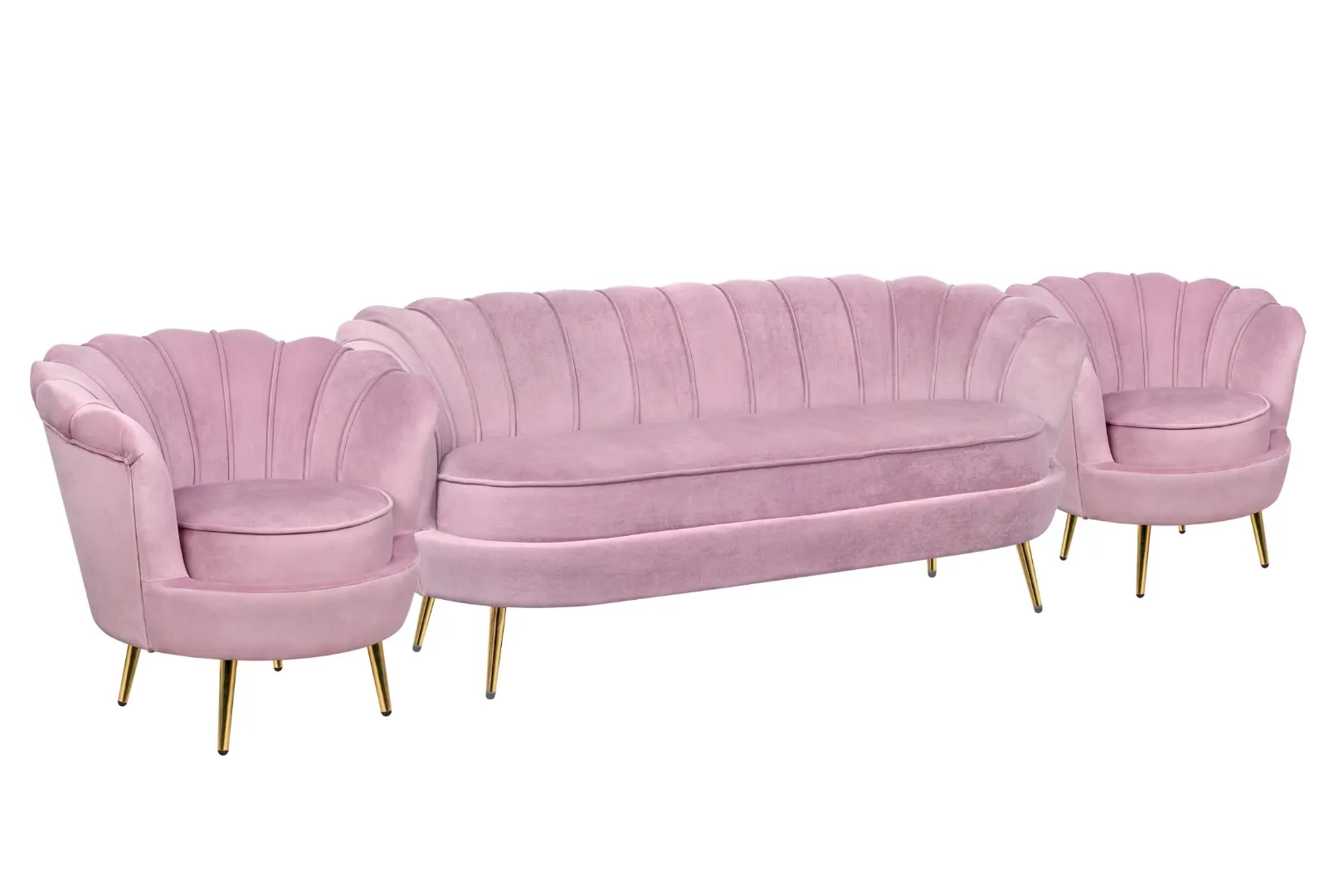 купить Комплект кресел и дивана ракушка Pearl Triple Pink