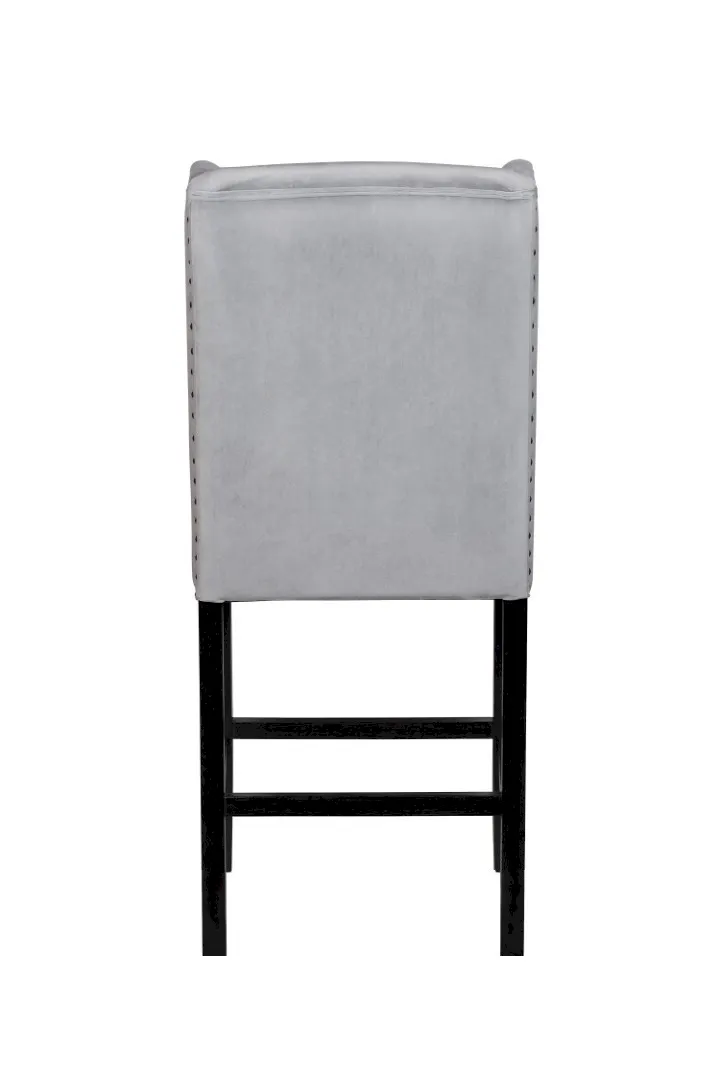 Дизайнерский полубарный стул Skipton Average Grey Velvet в интернет-магазине в Екатеринбурге