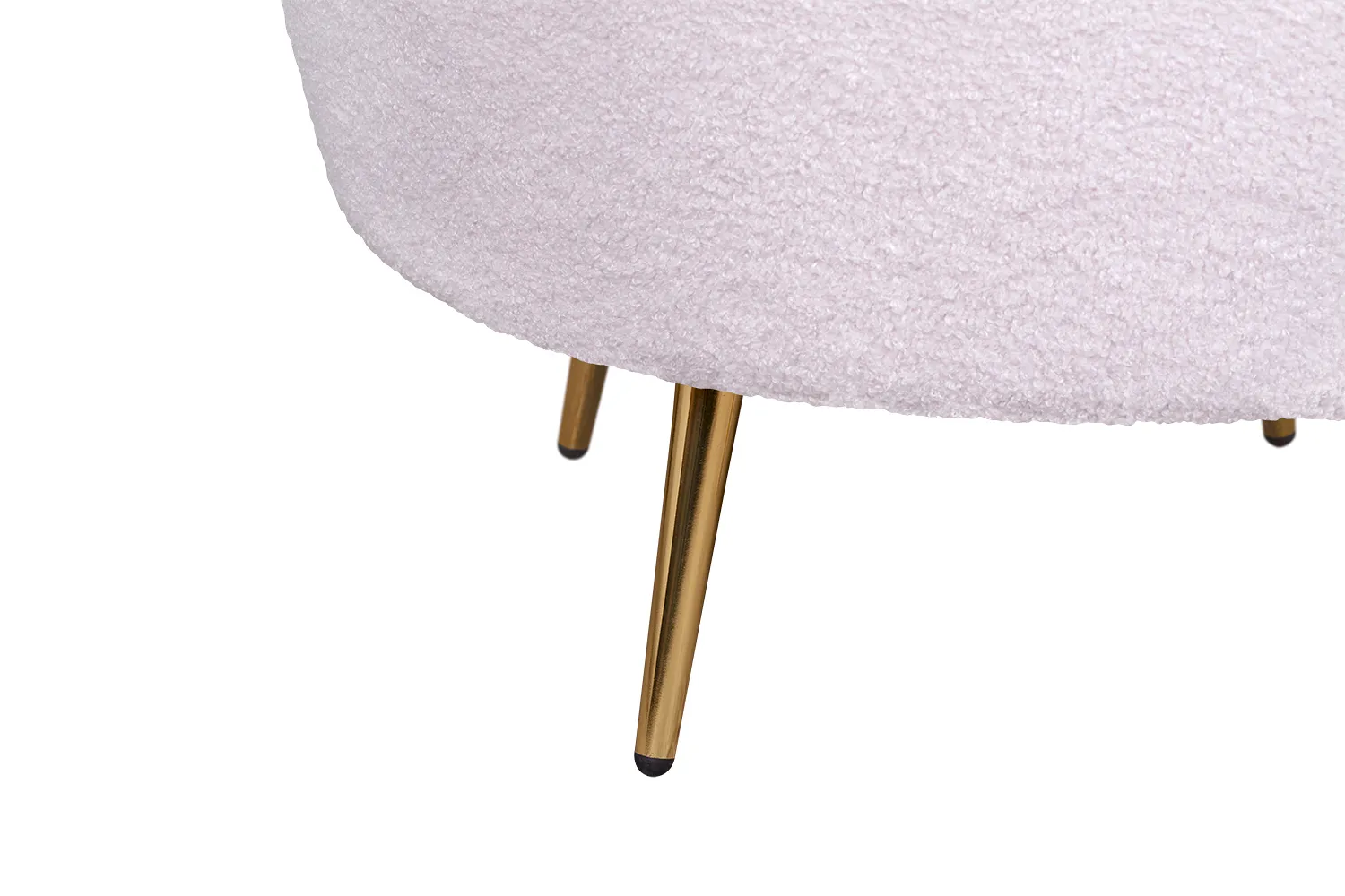 фото Низкое кресло ракушка Pearl Pink Boucle в интерьере в Екатеринбурге
