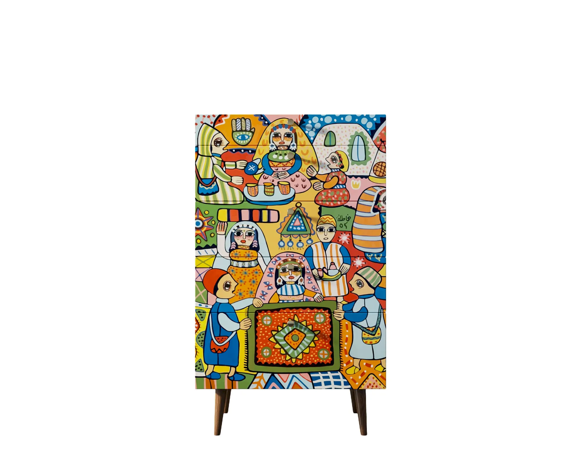 заказать Комод высокий "Бербер (Berber)" 1 принт арт BB10/Print_01