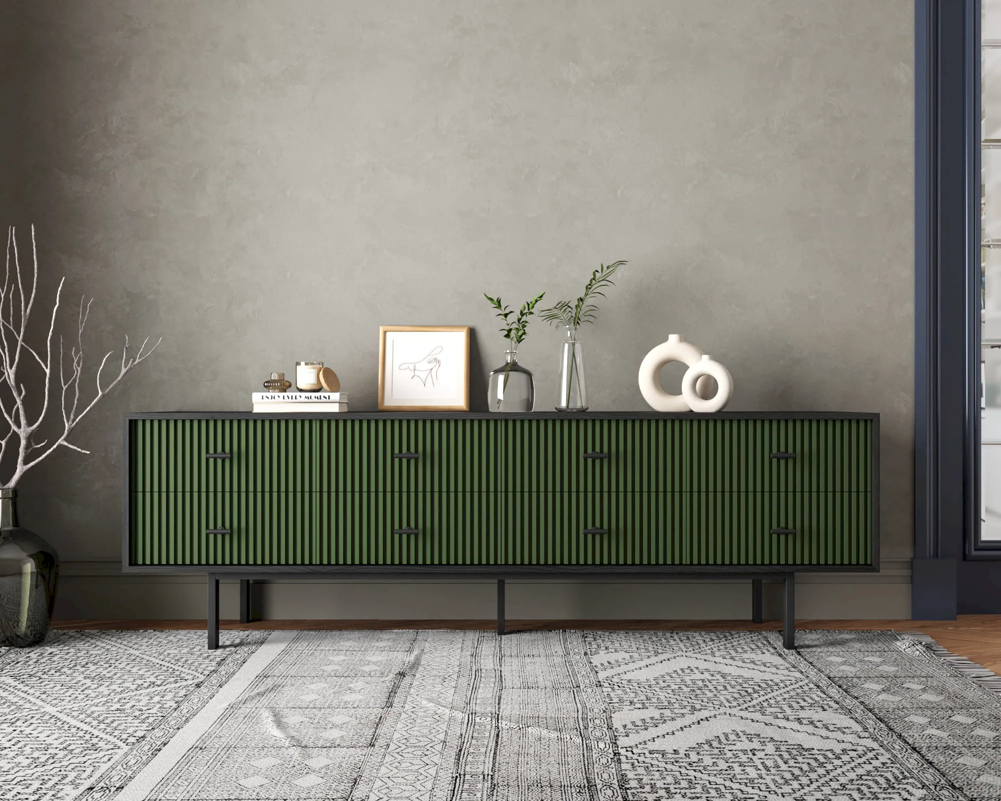Комод с восемью ящиками "Эмерсон (Emerson)" арт EM03/green/L в интернет-магазине в Москве Комод с восемью ящиками "Эмерсон (Emerson)" арт EM03/green/L в интернет-магазине