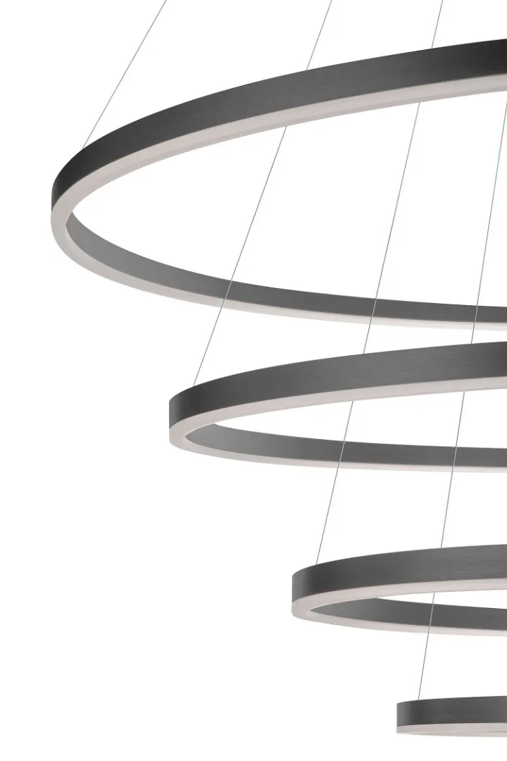 фото Люстра Orblaze 4 rings 1000 black в интерьере