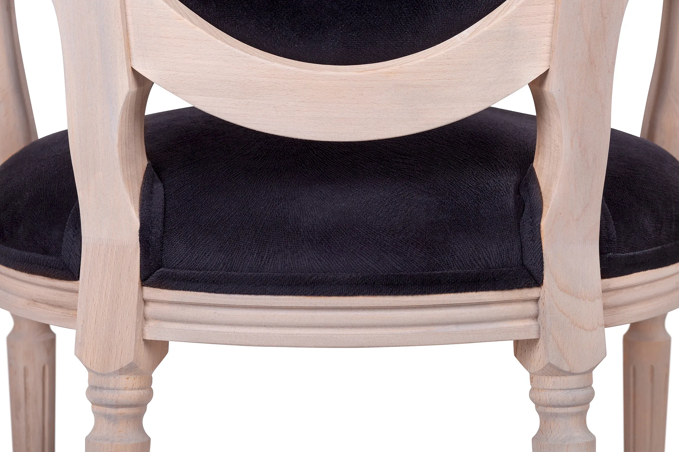 фото Мягкий стул с подлокотниками Delo Arm Black Velvet в Екатеринбурге