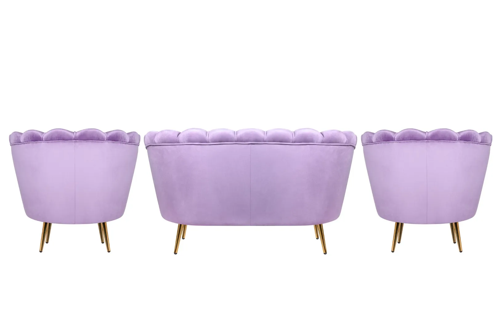 заказать Комплект кресел и дивана ракушка Pearl Double Purple