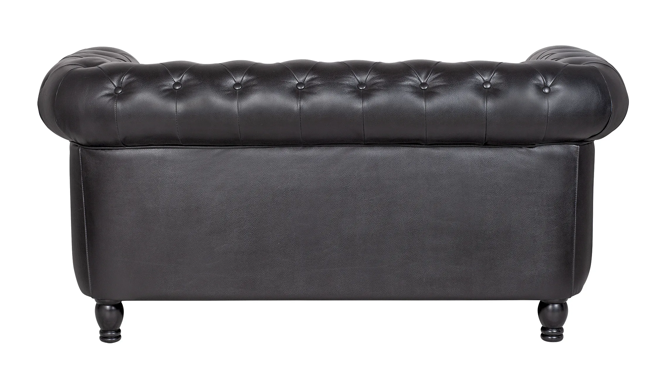 Диван из черной кожи Chesterfield Black Leather 2S в интернет-магазине в Екатеринбурге