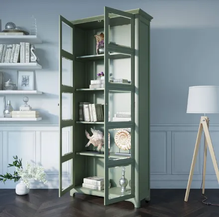 купить Шкаф со стеклянными дверками "Оливия (Olivia)" арт CB3005 в Москве купить Шкаф со стеклянными дверками "Оливия (Olivia)" арт CB3005