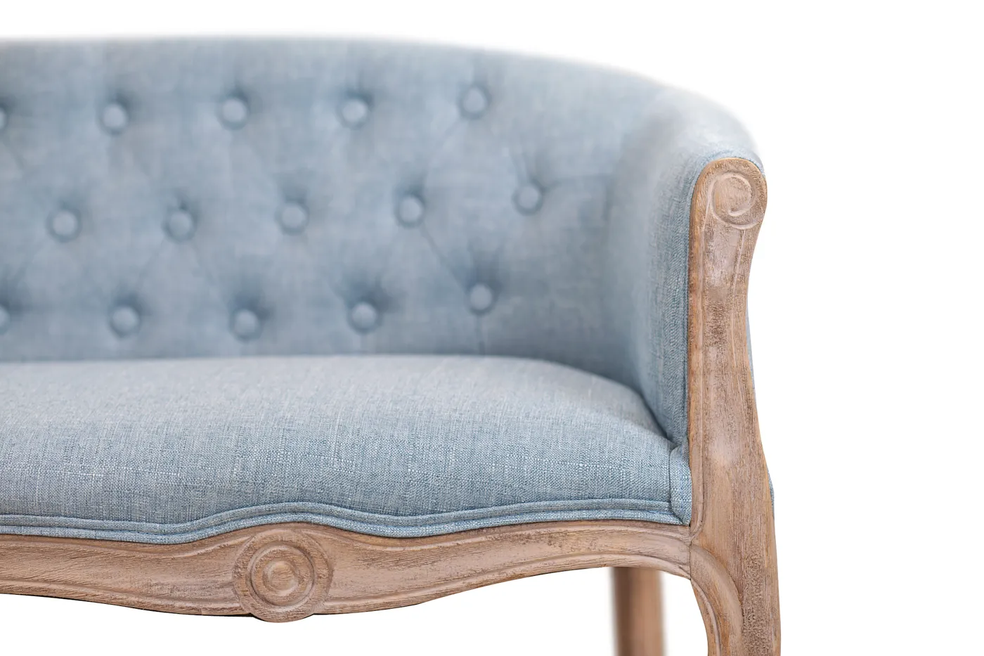 Дизайнерский двухместный диван Kandy Double Light Blue в интерьере в Екатеринбурге