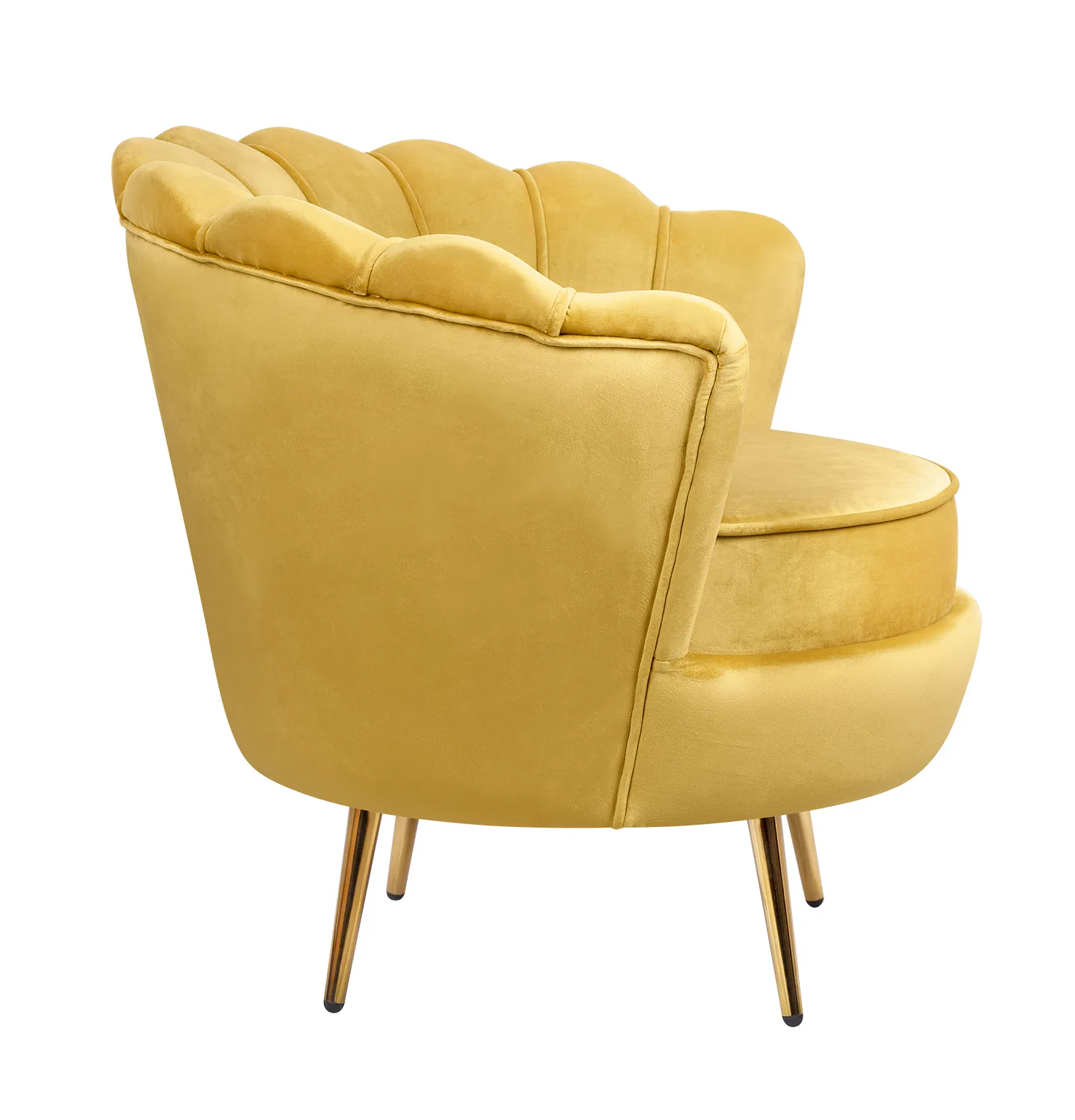 заказать Низкое кресло ракушка Pearl Yellow в Екатеринбурге