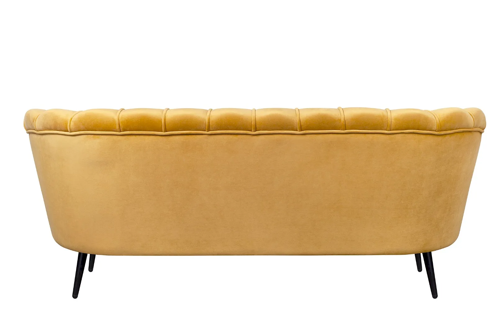 Дизайнерский диван Pearl Triple Yellow на черных ножках в интернет-магазине
