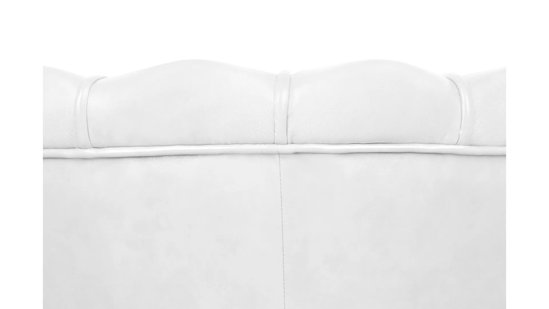 фото Низкое кресло ракушка Pearl White на черных ножках