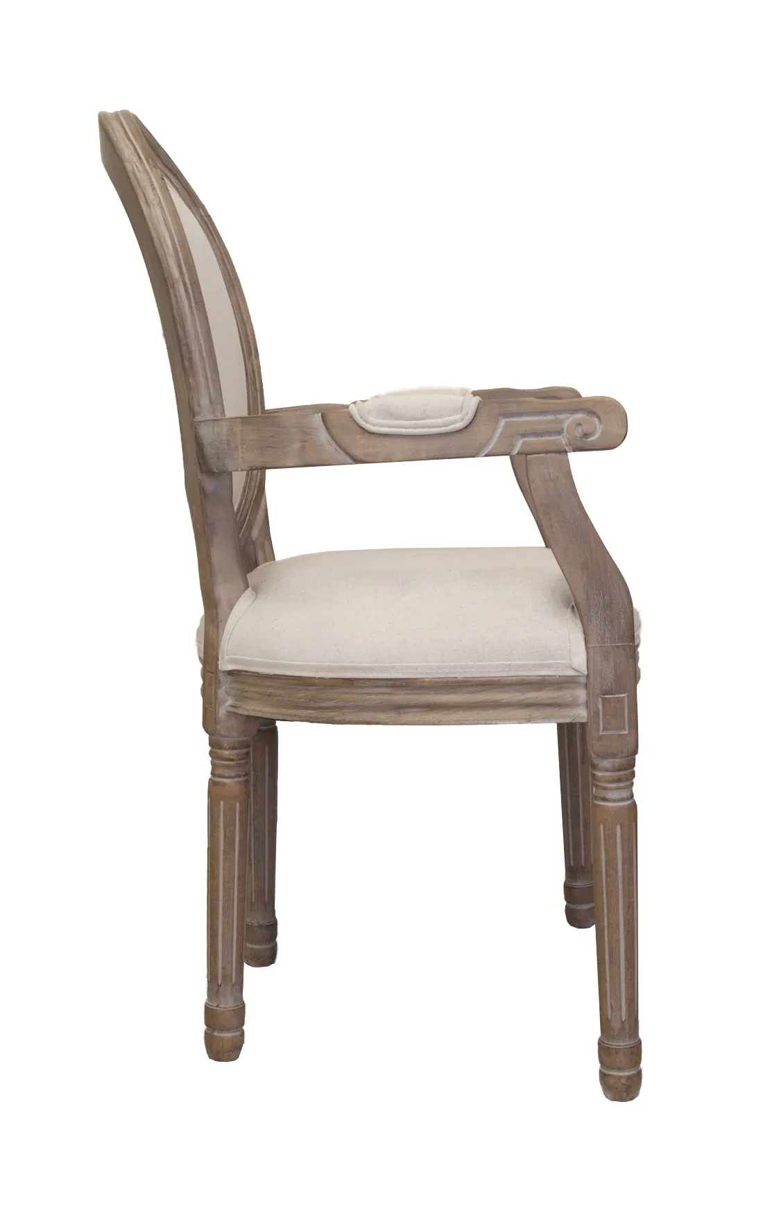 купить Мягкий стул с подлокотниками Volker Arm Beige в Екатеринбурге