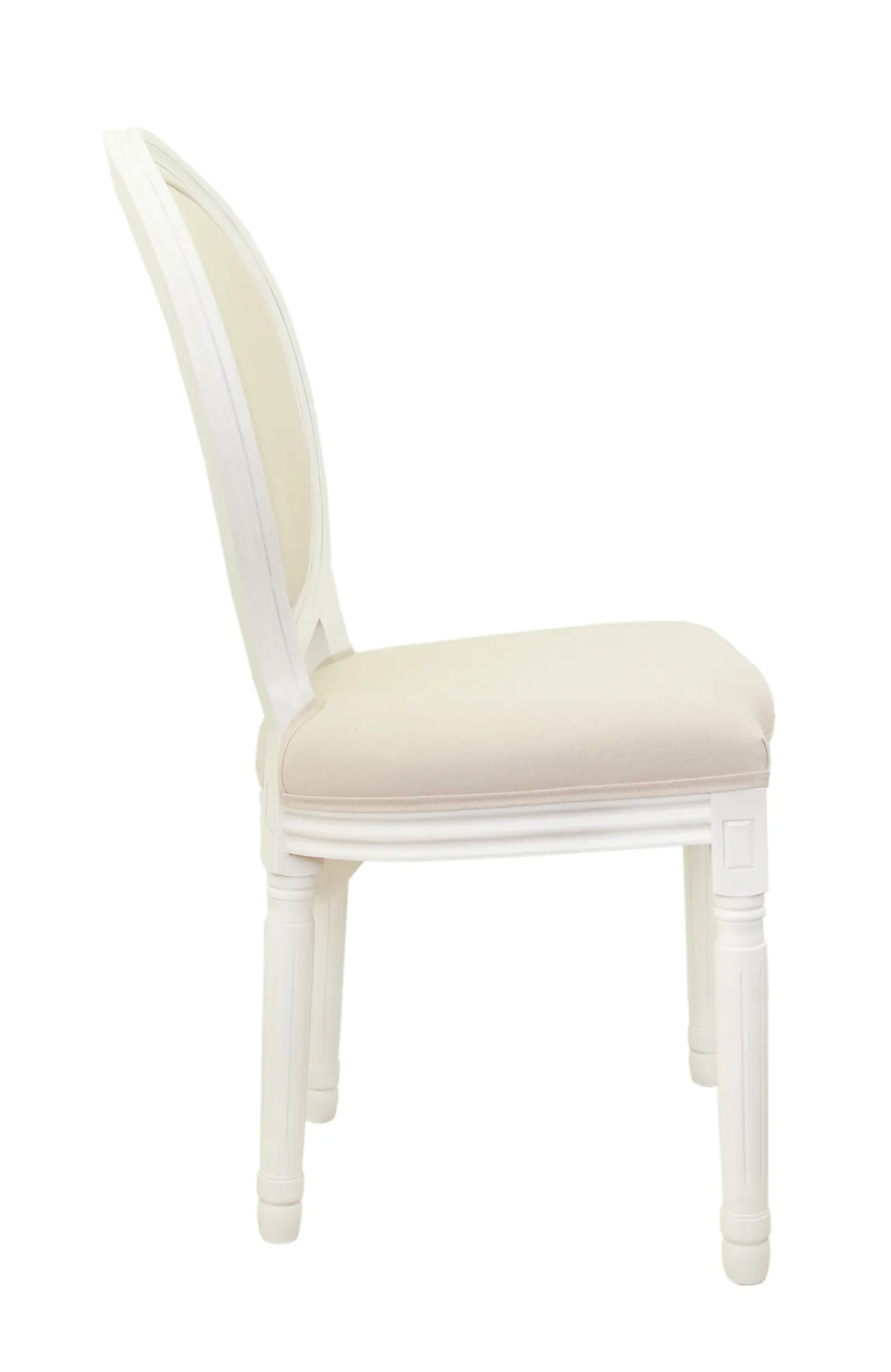 купить Дизайнерский обеденный стул модерн Volker Beige and White в Екатеринбурге