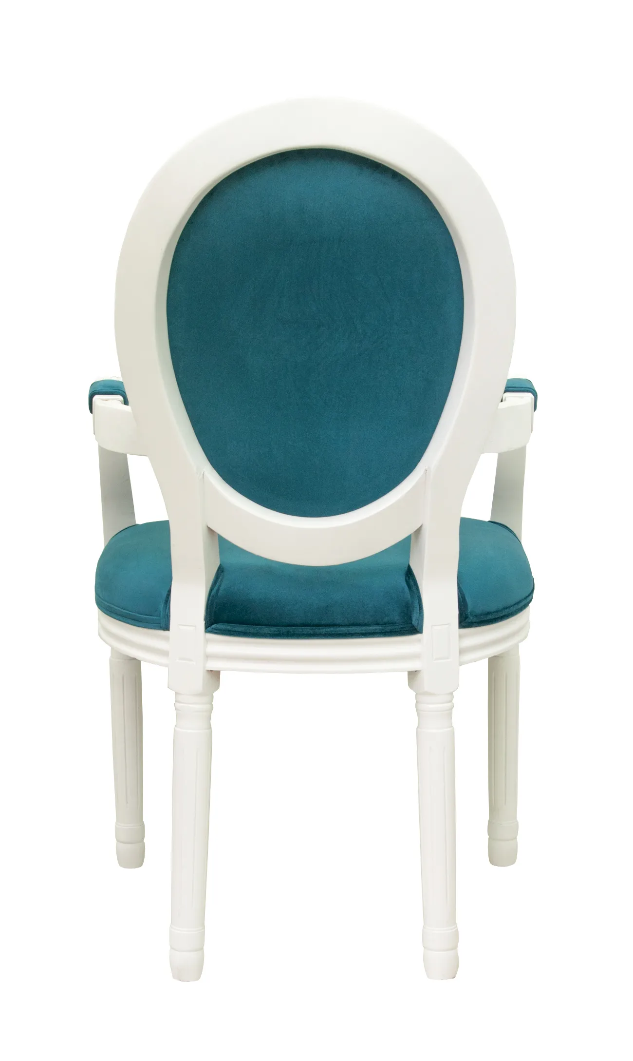 заказать Мягкий стул с подлокотниками Volker Arm Blue and White в Екатеринбурге