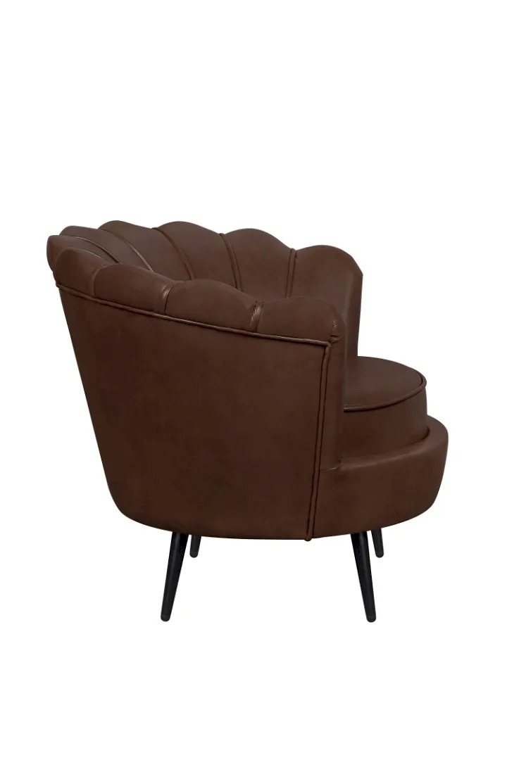 заказать Низкое кресло ракушка Pearl Brown V2 на черных ножках в Москве заказать Низкое кресло ракушка Pearl Brown V2 на черных ножках