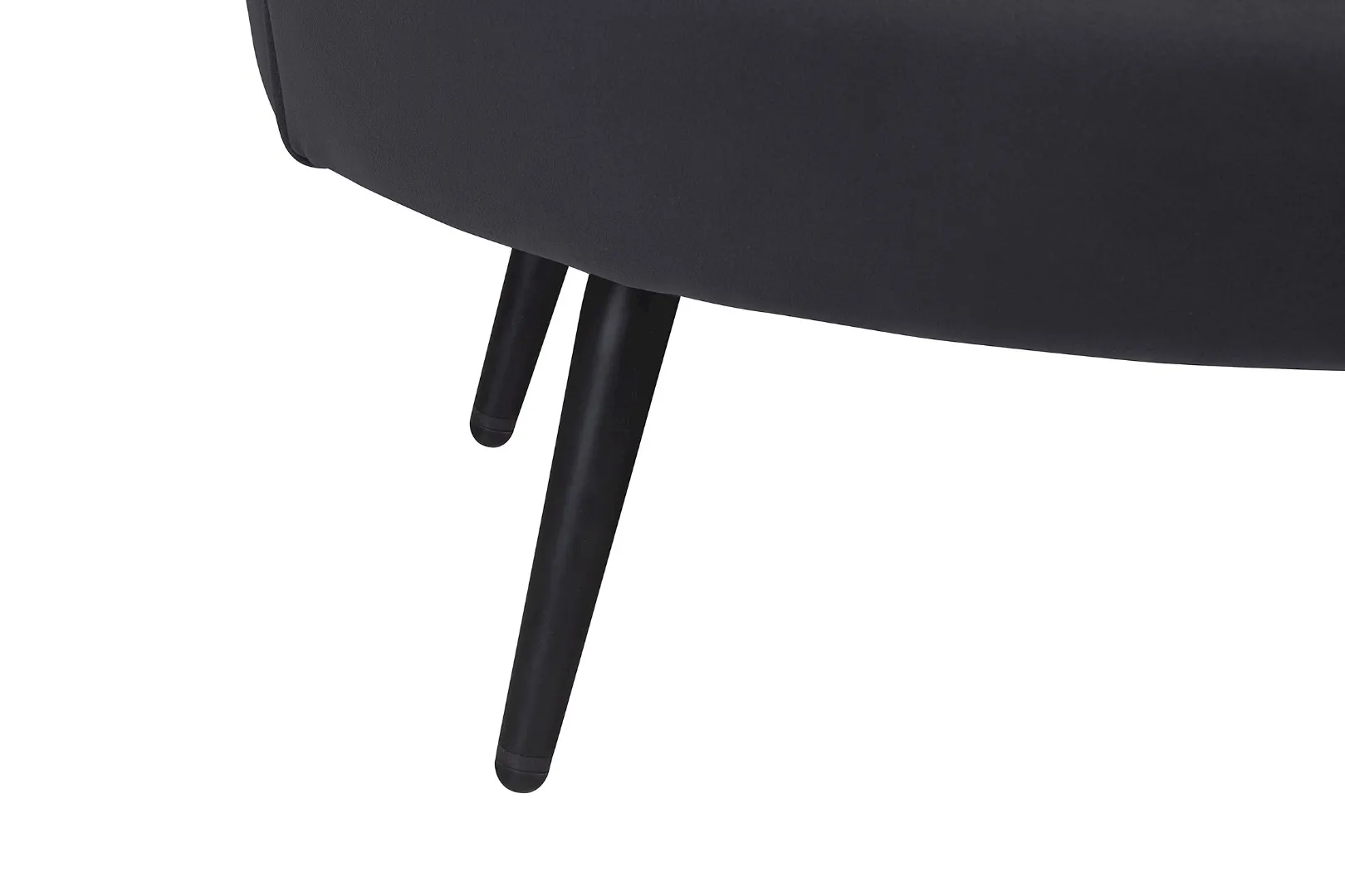 фото Дизайнерский диван Pearl Double Black на черных ножках в интерьере
