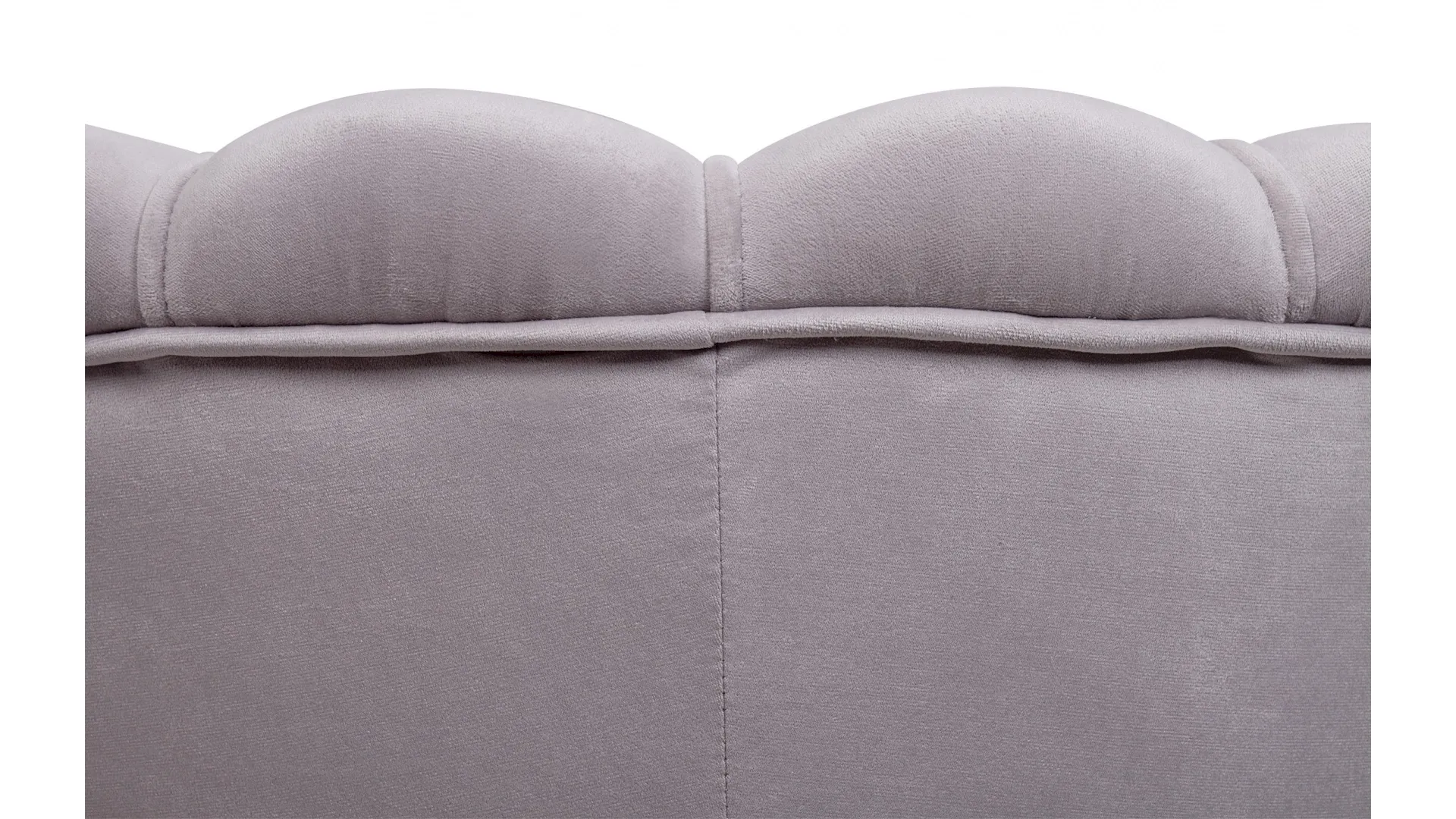 фото Низкое кресло ракушка Pearl Grey на черных ножках