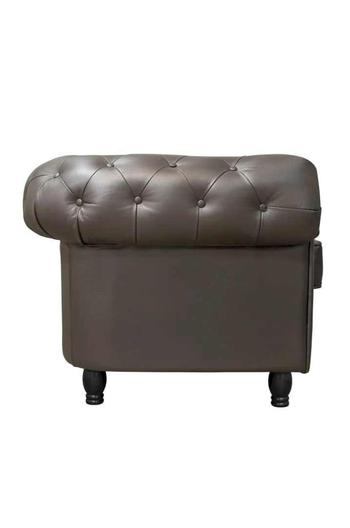заказать Диван из коричневой кожи Chesterfield Brown Leather 2S в Москве заказать Диван из коричневой кожи Chesterfield Brown Leather 2S в Екатеринбурге