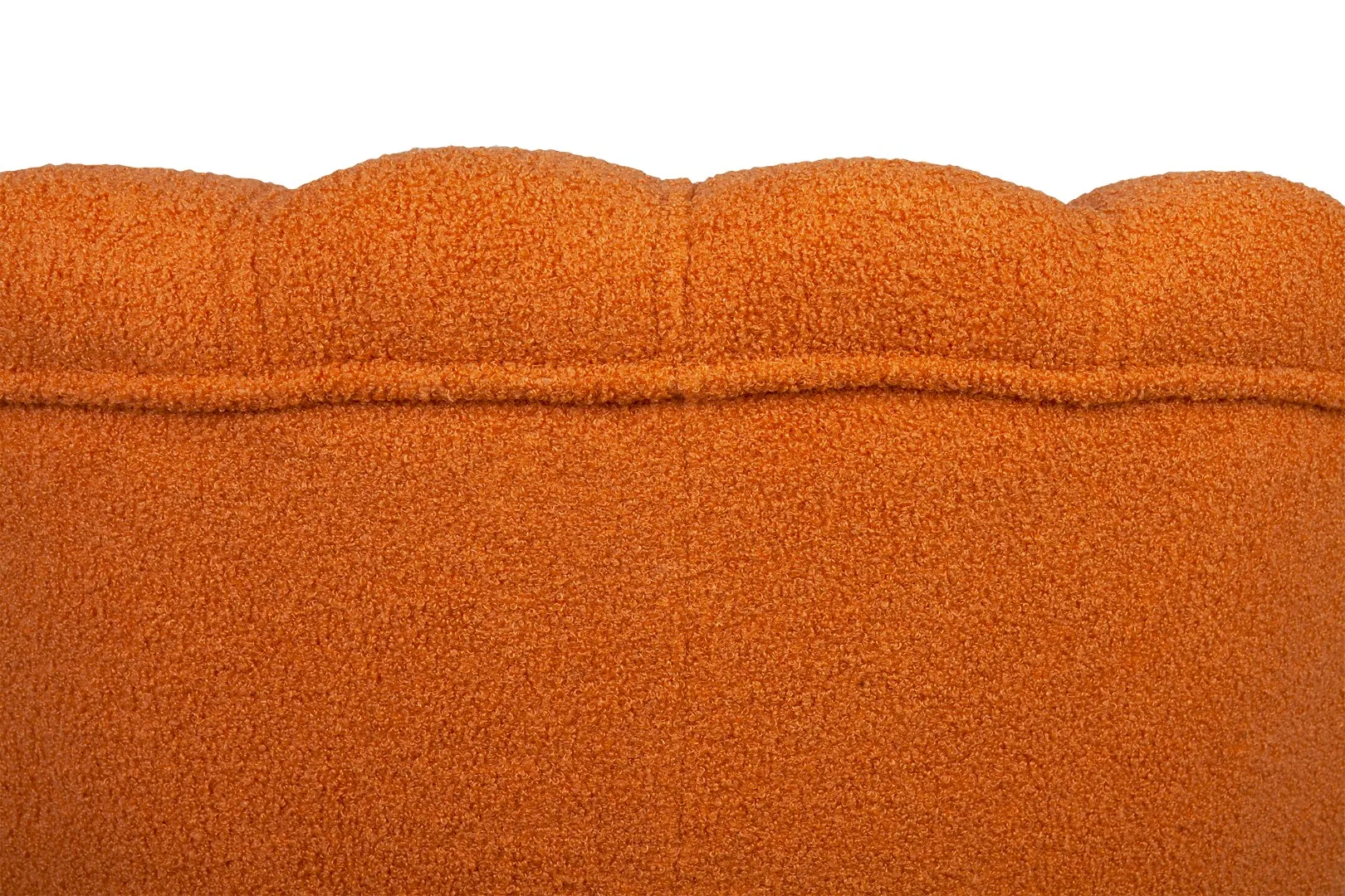 фото Низкое кресло ракушка Pearl Orange Boucle в Екатеринбурге