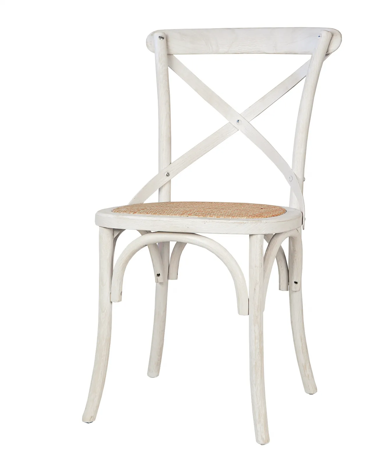 купить Стул ретро Cross Back White Brush в Екатеринбурге