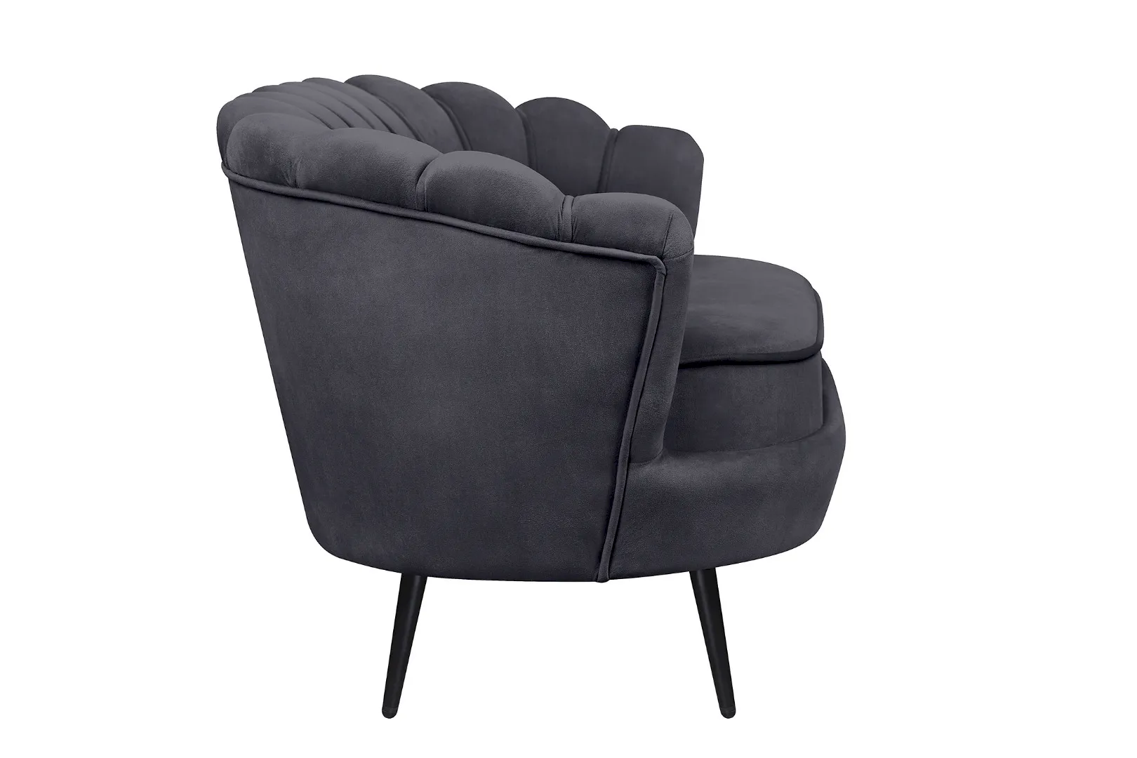заказать Дизайнерский диван Pearl Double Black на черных ножках