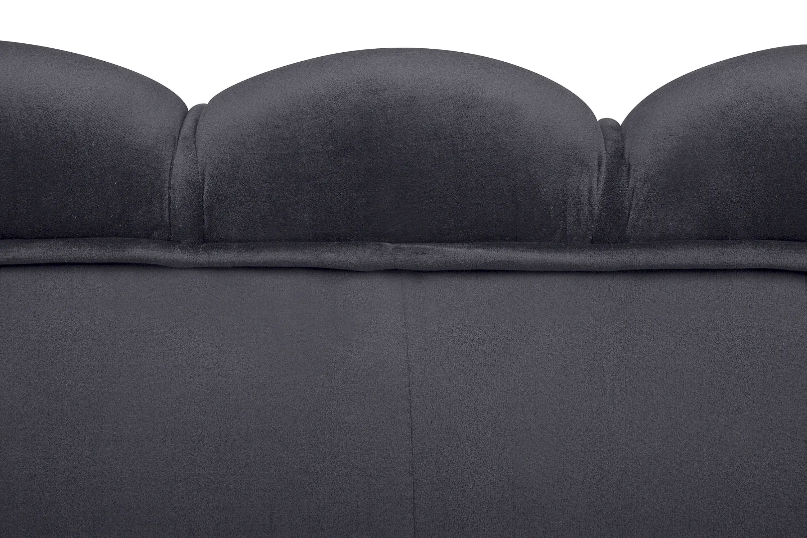 фото Диван ракушка для гостиниц Pearl Triple Black на черных ножках в Москве фото Диван ракушка для гостиниц Pearl Triple Black на черных ножках