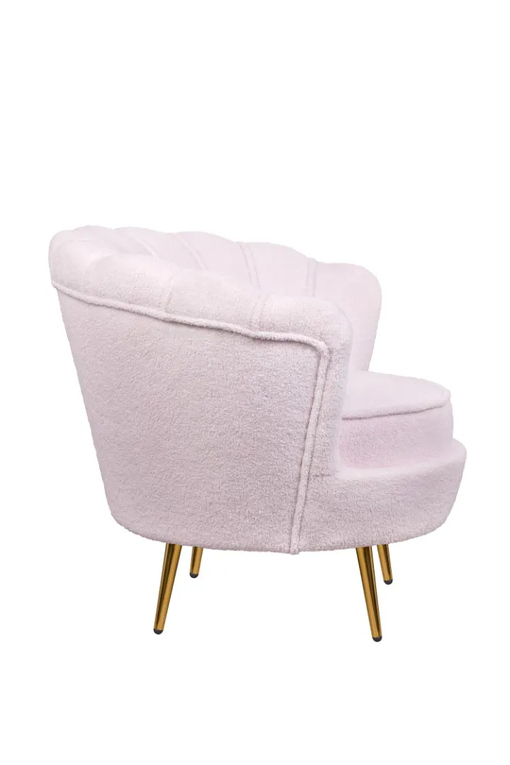 заказать Низкое кресло ракушка Pearl Pink Boucle в Екатеринбурге