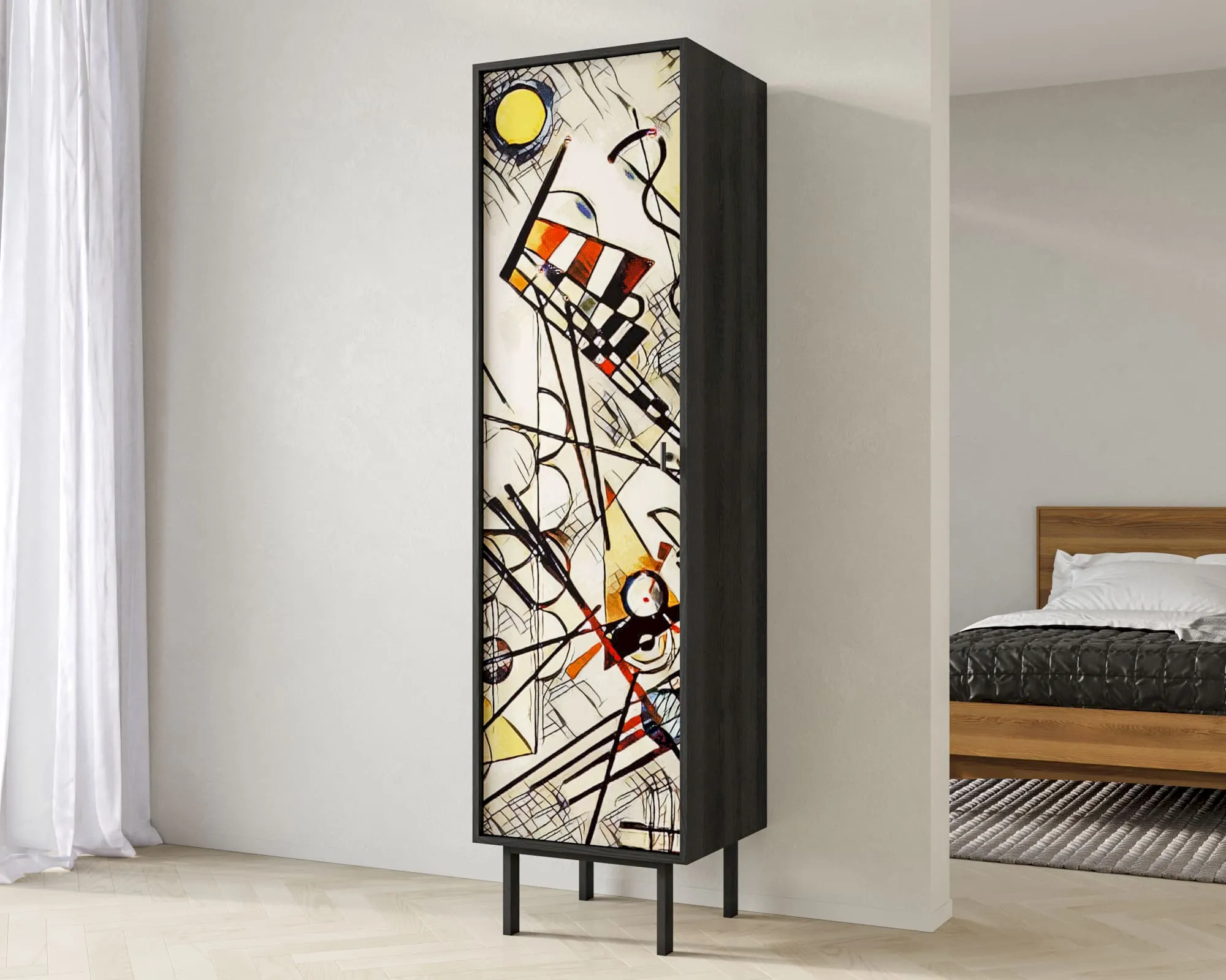 заказать Шкаф c одной дверкой "Эмерсон (Emerson)" by Kandinsky арт EM101/Print_01
