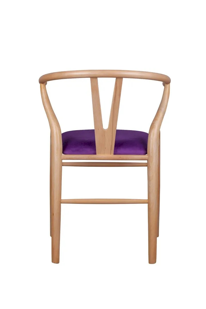 Стул ретро Wishbone Purple V2 в интернет-магазине в Москве Стул ретро Wishbone Purple V2 в интернет-магазине