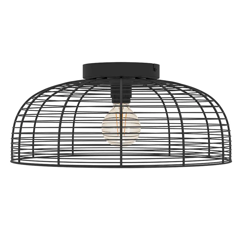 43896 Потолочная люстра RINROE, 1х40W (E27), H200, ?450, сталь, черный в интернет-магазине в Москве 43896 Потолочная люстра RINROE, 1х40W (E27), H200, ?450, сталь, черный в интернет-магазине