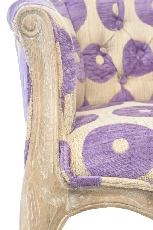 фото Низкое кресло ретро Kandy Purple