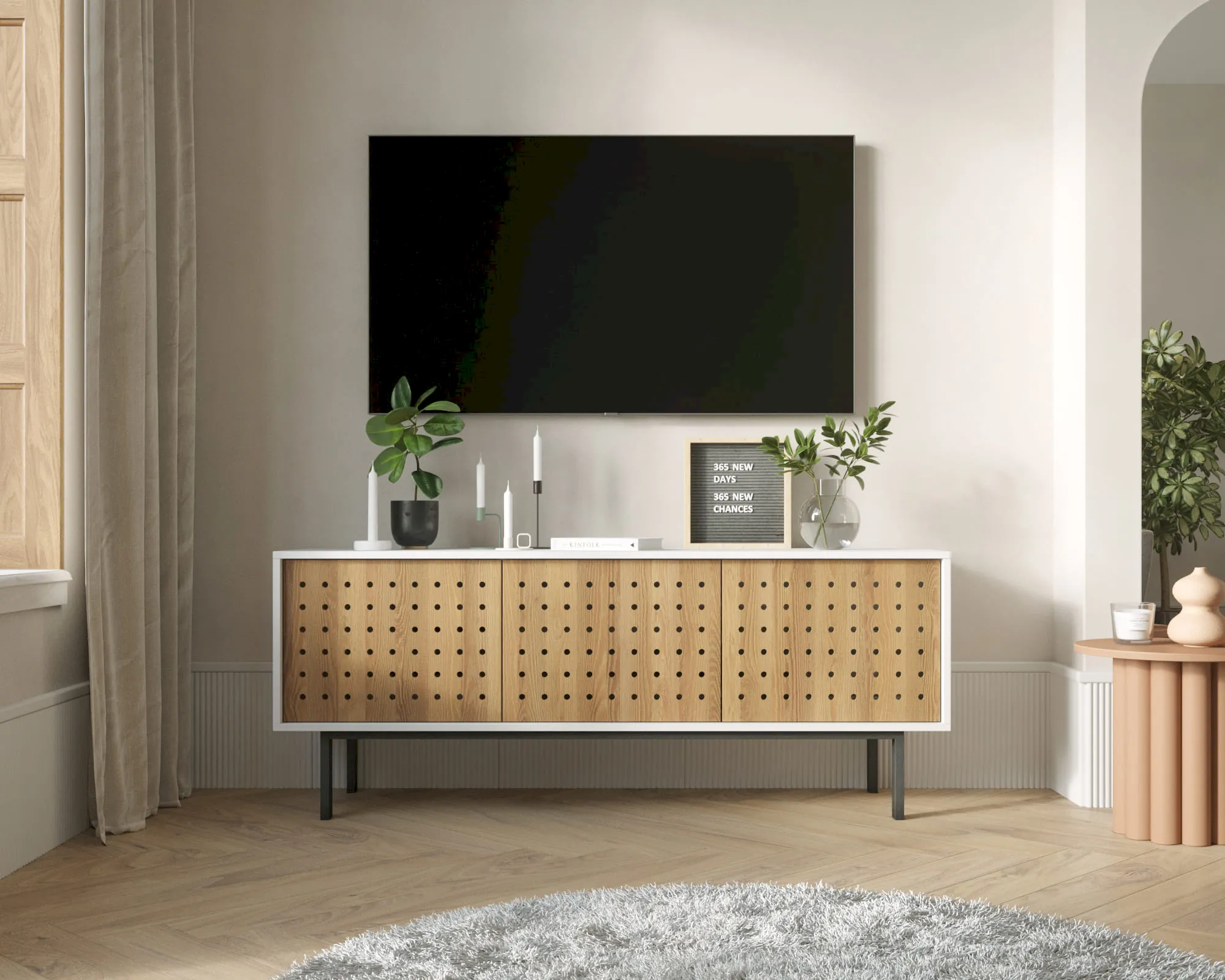 Комод под TV с тремя дверками КОТО (KOTO) арт KT07 в интернет-магазине
