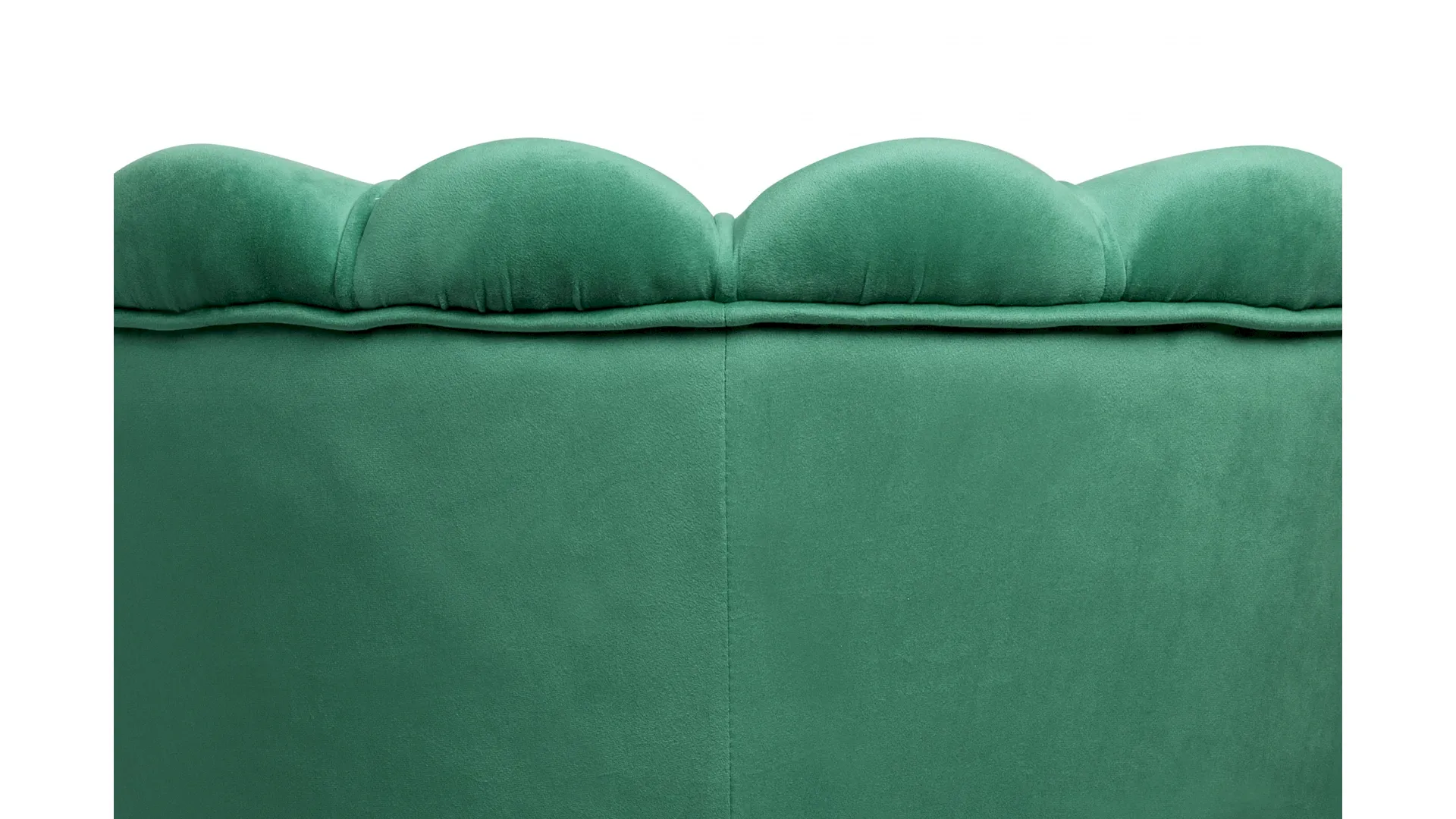 фото Низкое кресло ракушка Pearl Green V2 на черных ножках