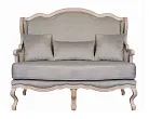 Двухместный дизайнерский диван Brody Double grey №0