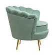 Низкое кресло ракушка Pearl Green №2 в Екатеринбурге