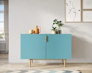 Комод с двумя дверками "Лайн (Line)" LN01/GR1/blue на заказ