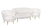 Комплект кресел и дивана ракушка Pearl Double Beige №1