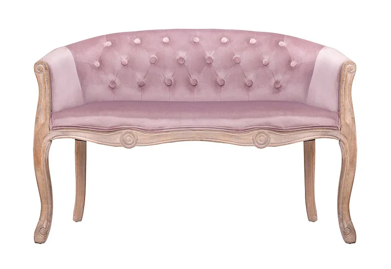 Двухместный дизайнерский диван Kandy Double Pink Velvet в Екатеринбурге Двухместный дизайнерский диван Kandy Double Pink Velvet
