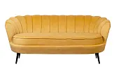 Дизайнерский диван Pearl Triple Yellow на черных ножках №0
