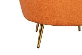Низкое кресло ракушка Pearl Orange Boucle №6 в Екатеринбурге