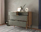 Комод с четыремя ящиками "Лайн (Line)" R22/browngrey №1