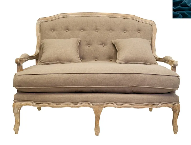 Прямой диван модерн Yareli Brown синий в Екатеринбурге Прямой диван модерн Yareli Brown синий