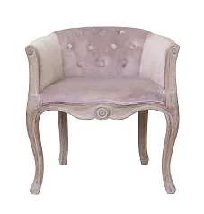 купить Низкое кресло ретро Kandy Pink Velvet в интернет-магазине