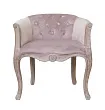 Низкое кресло ретро Kandy Pink Velvet №0