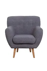 Низкое кресло Fuller Grey Boucle в интерьере