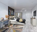 Комод "Жуль Верн" 4 ящика 4 дверки серый арт JV37ETGG №4 в Екатеринбурге