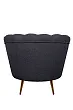 Низкое кресло ракушка Pearl Black Boucle №3 в Екатеринбурге