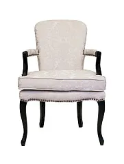 красивое Мягкое полукресло с подлокотниками Anver Beige and Black