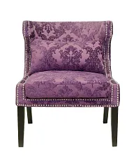 стильное Мягкое полукресло с подлокотниками Suza Violet