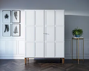 Шкаф "Андерсен (Andersen)" широкий двухстворчатый арт AN27WH